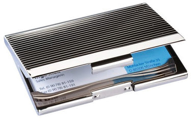 Sigel visitekaarthouder vz130 91x56mm chroom 20-kaartjes