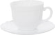 Luminarc trianon kop en schotel - 22cl - set-6