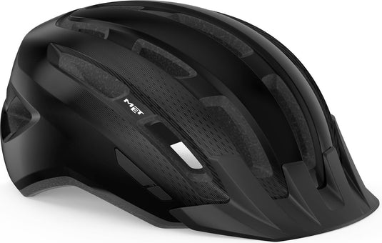 Met downtown fietshelm mannen vrouwen – fietshelm racefiets volwassenen – e-bike – trekking – maat s m (52-58cm) – black glossy (zwart)