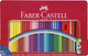 Faber-castell kleurpotloden - colour grip - blik 48 stuks met accessoires - fc-112448
