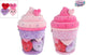 Van manen pluche ijsje knuffel met hartjes - fluffy menu 36cm speelgoed.