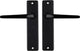 Starx deurklink zwart â€“ deurbeslag â€“ deurkruk met schild â€“ deurklink duim - 43 x 180 mm â€“ ã˜ 18 mm