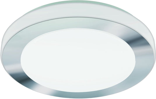Eglo batholino led carpi - wand plafondlamp - 1 lichts - ø30 cm - wit, chroom - wit