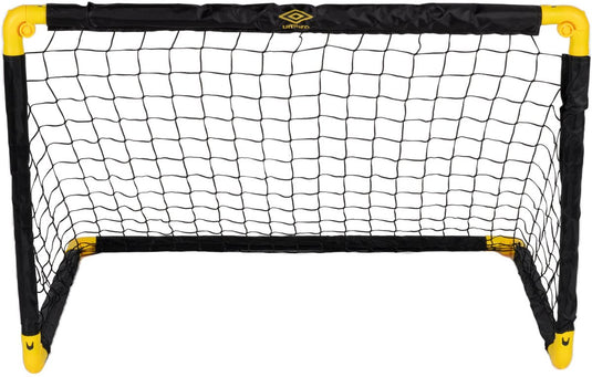 Umbro voetbaldoel - voetbalgoal 90 x 59 x 61 cm - voetbal goal opvouwbaar - makkelijk op te bergen - voetbal training doel voor kinderen en volwassenen - kunststof - zwart geel
