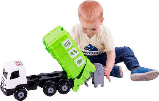 Cavallino xl vuilniswagen groen, 42cm