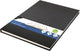 Kangaro - dummyboek - a4 - zwart - 160 blanco pagina's - 140 grams - schetsboek - k-5305