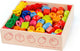 Bigjigs houten gekleurde kralen, 95dlg.