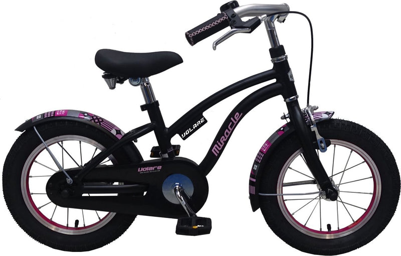 Load image into Gallery viewer, Volare Miracle Kinderfiets - Meisjes - 14 inch - Mat Zwart - Prime Collection

