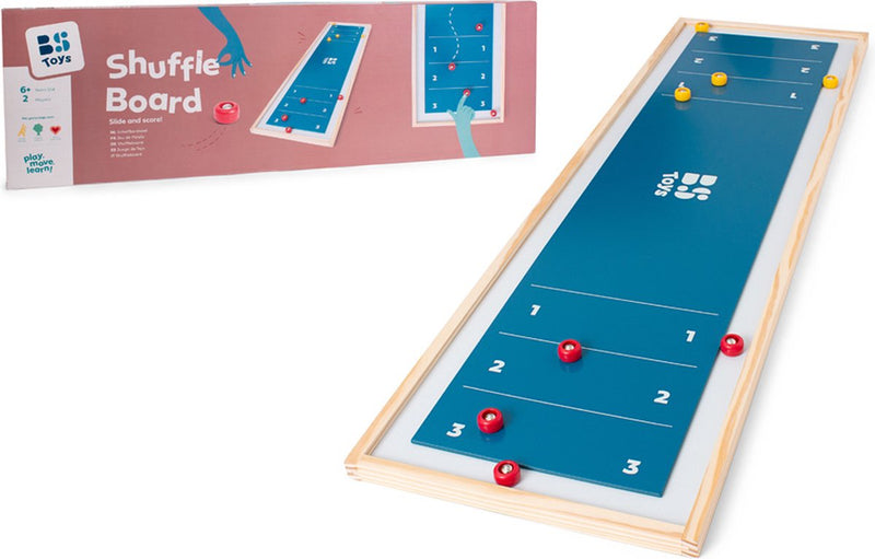 Load image into Gallery viewer, Bs toys shuffleboard met 8 schijven - 2 spelers
