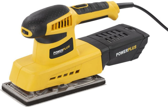 Powerplus vlakschuurmachine powx0445 - 240w - 10 acc.