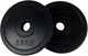Tunturi halterschijven - halter gewichten - 2x 2,50 kg - 30mm - rubber - incl. gratis fitness app