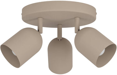 Eglo tilston spot - e14 - ø 25 cm - zandkleur beige crème - kantelbaar