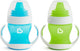 Munchkin overgangsbeker - gentle first cup - 2-pack - ant-lek beker voor baby's - drinkbeker - vanaf 4 maanden - 118ml - blauw groen