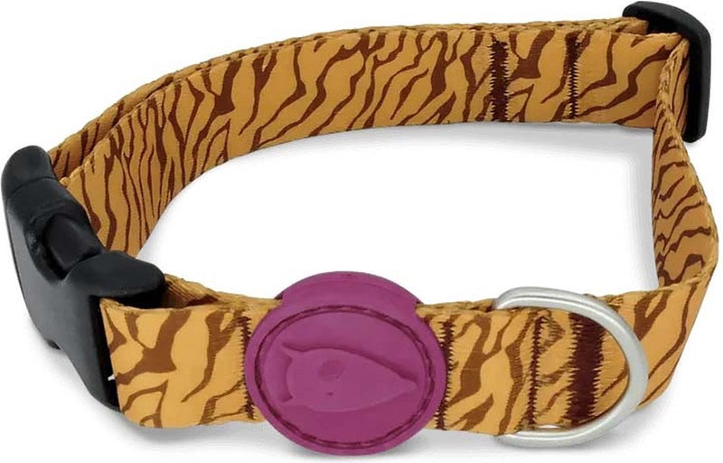 Afbeelding laden in galerijviewer, Morso halsband hond gerecycled jungle drum oranje
