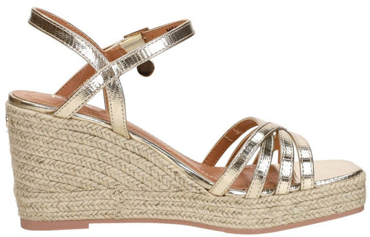 Mexx noemi pakina sandalen - met sleehak - dames - goudkleurig - maat 40