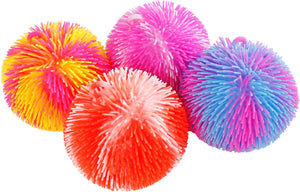 Van manen puffer mania bal speelgoed 20cm multikleuren stressbal.