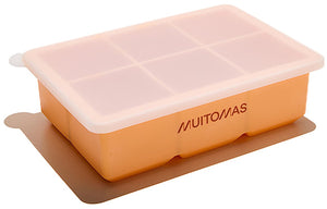 Muitomas ijsblokjesvorm - siliconen - stijlvol design - duurzaam herbruikbaar – peach fuzz
