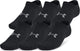 Under armour ua essential no show 6pk unisex sportsokken - zwart - grijs