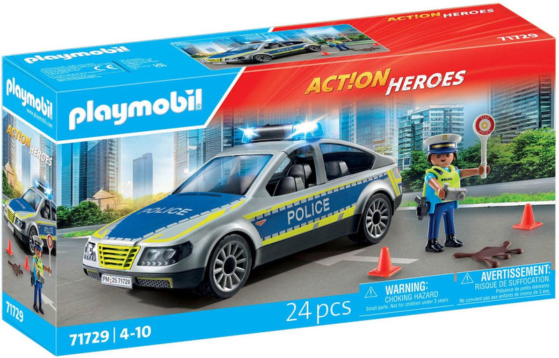 Load image into Gallery viewer, Playmobil action heroes politie patrouille auto 24dlg - 71729
