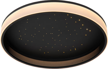 Lucide estreja - plafonnière (plafondlamp) - ø 40 cm - led 3 stepdim - cct - 2500k 3000k - zwart