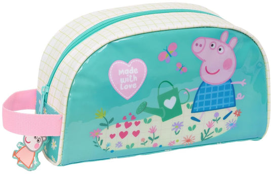 Safta peppa pig pretty flowers etui blauw man