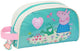 Safta peppa pig pretty flowers etui blauw man