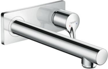 Hansgrohe talis s - wastafelmengkraan - ééngreeps bediening - met afvoerplug - 225mm maat - chroom