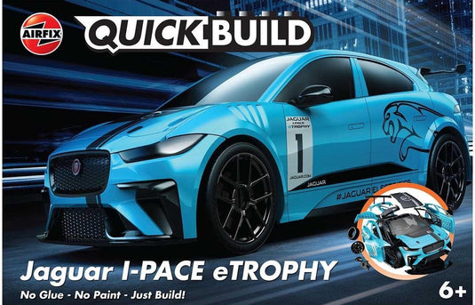 Airfix modelbouwpakket auto - j6033 quickbuild jaguar i-p etrophy plastic - - modelbouw