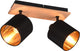 Rl live your light reality tommy - spot - houtkleurig - excl. 2x e14 4 w - afstandsbediening - geintegreerde dimmer - traploos instelbare lichtkleur - nachtlampje - geheugenfunctie