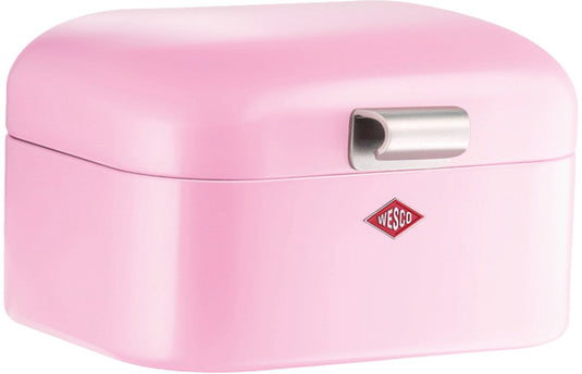 Wesco mini grandy broodtrommel | 2 liter - maat s | metaal - roze | brooddoos