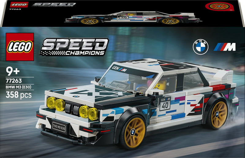 Load image into Gallery viewer, Lego speed champions bmw m3 (e30) auto bouwpakket voor kinderen en kinderkamer decoratie 77263
