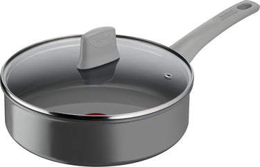 Tefal renew on - hapjespan - ø24 cm - met deksel - keramisch - pfas-vrij - geschikt voor inductie