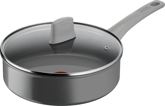 Tefal renew on - hapjespan - ø24 cm - met deksel - keramisch - pfas-vrij - geschikt voor inductie