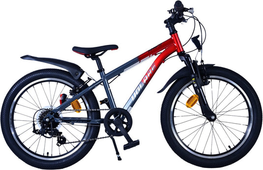 Volare xc race kinderfiets - 20 inch - 7 speed - rood grijs