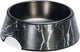 Designed by lotte meis voerbak hond - drinkbak eetbak hond - hondenvoervak - melamine rvs - zwart - 700 ml