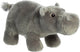 Aurora pluche dieren knuffel nijlpaard - 14 x 27 cm - knuffeldieren - nijlpaarden - speelgoed