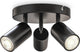 B.k.licht - opbouwspot - plafondspot met 3 lichtpunten - zwarte opbouwspots - draaibar plafondlamp - kantelbaar - gu10 fitting