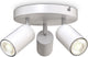 B.k.licht - opbouwspots - plafondspot met 3 lichtpunten - witte plafondlamp - draaibar - kantelbaar - gu10 fitting