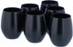 Chef sommelier primary waterglazen - zwart - 360ml - 6 stuks