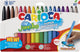 Carioca jumbo stiften - 18 kleuren - maxi-punt 6 mm - afwasbaar - kleurstiften voor kinderen