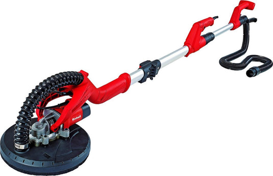Einhell elektrische wand- plafondschuurmachine tc-dw 225 - 600 w - 600-1500 t min - ø225 mm - telescoopsteel - schuurschijf met klittenband - incl. 6x schuurschijven