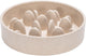 Designed by lotte pom antischrokbak kat - slowfeeder kat - voerbak - vaatwasserbestendig - bamboe - beige - 410 ml