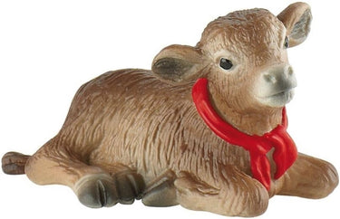 Bullyland 62321 – speelfiguur en verzamelfiguur alp kalf nina – ca. 6,5 cm – levensecht en detailrijk vormgegeven – ideaal als taartfiguur en klein cadeautje voor kinderen vanaf 3 jaar.