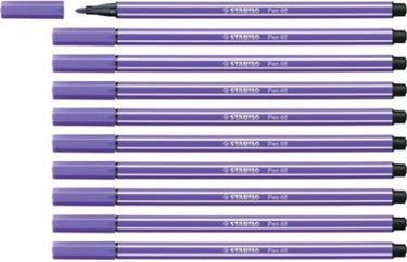 Stabilo pen 68 - premium viltstift - paars - doos 10 stuks