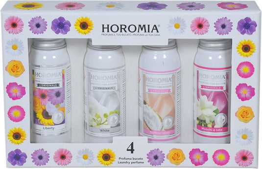 Horomia geschenkset - wasparfum proefpakket - horo 4 - 4x 50ml wasparfum