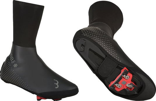 Bbb cycling ultrawear fiets overschoenen wielrennen en mtb - waterdichte overschoenen zonder rits - thermo - zwart - maat 37 38 - bws-26