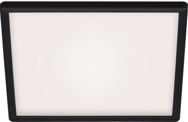 Briloner slim - led plafonniére - plafondlamp - 4000k - 18w - wit-zwart