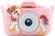 Vision products digitale kindercamera met silicone beschermhoes space voor 4-10 jaar met selfie spelletjes - foto video - roze