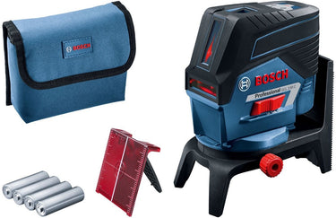 Bosch lijnlaser gcl 2-50 c (rm2 + etui + 4 aa batterijen + richtplaat)