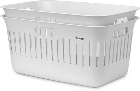 Brabantia collect-it wasmand - set van 2 - 40 l - white